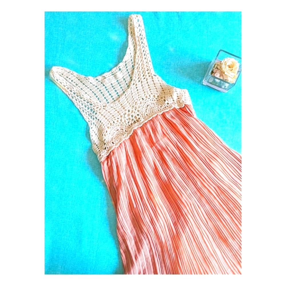 Knit and Chiffon Dress 🤩